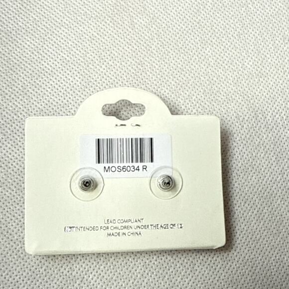 Mia Collection Earrings Silver Color Balls Stud - Picture 3 of 4